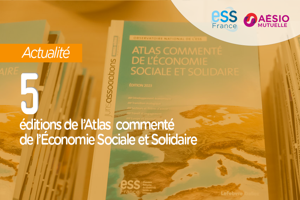 Chiffre de la semaine : 5 éditions de l'Atlas commenté de l'Économie Sociale et Solidaire