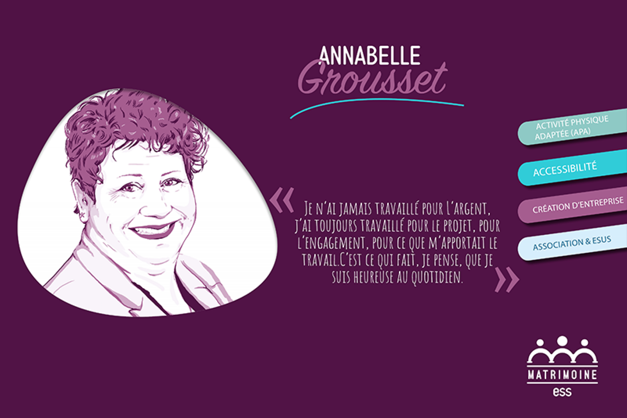 Portrait de Annabelle Grousset, Fondatrice de APA de Géant