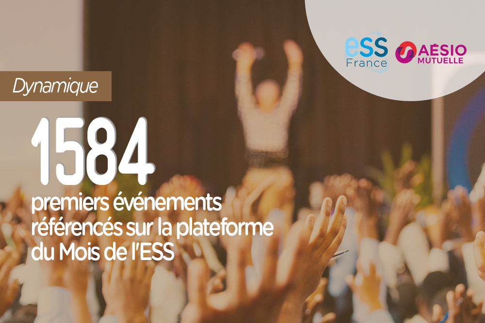 1584 premiers événements référencés sur la plateforme du Mois de l'ESS