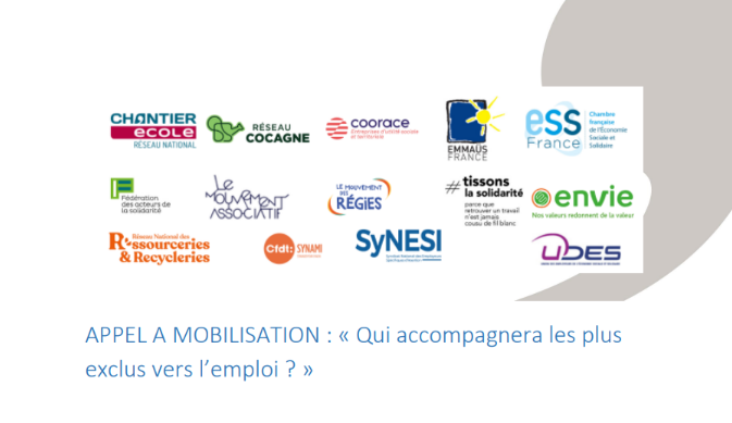 APPEL A MOBILISATION : « Qui accompagnera les plus exclus vers l’emploi ? »