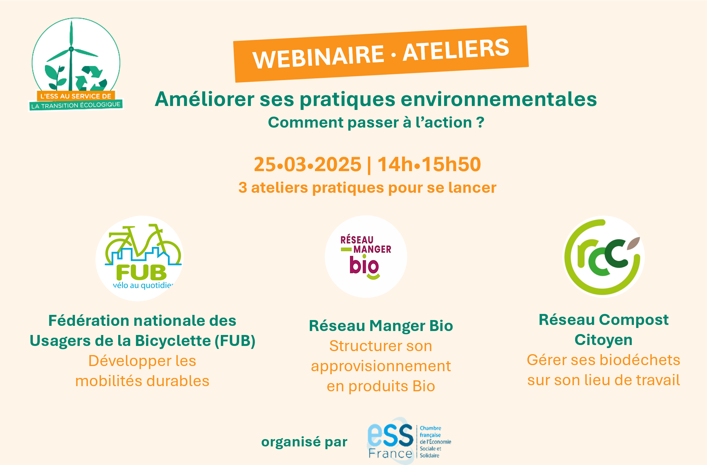 Améliorer ses pratiques environnementales, comment passer à l'action ? webinaire ateliers