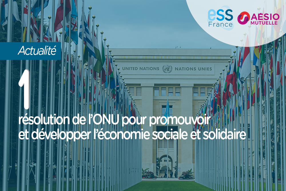 1 résolution de l'ONU pour promouvoir et développer l'économie sociale et solidaire