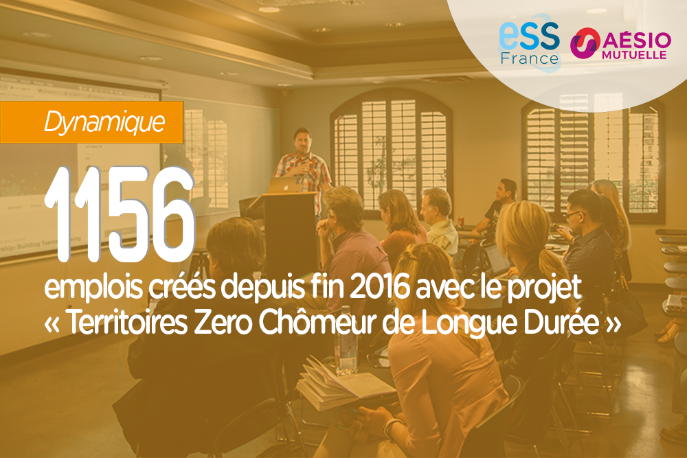 1156 emplois créés depuis fin 2016 avec le projet Territoires Zéro Chômeur de Longue Durée