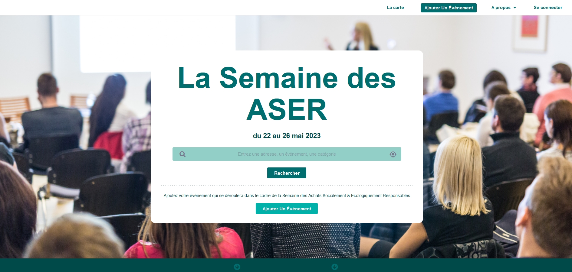 Plateforme web Semaine des ASER Plateforme web Semaine des ASER