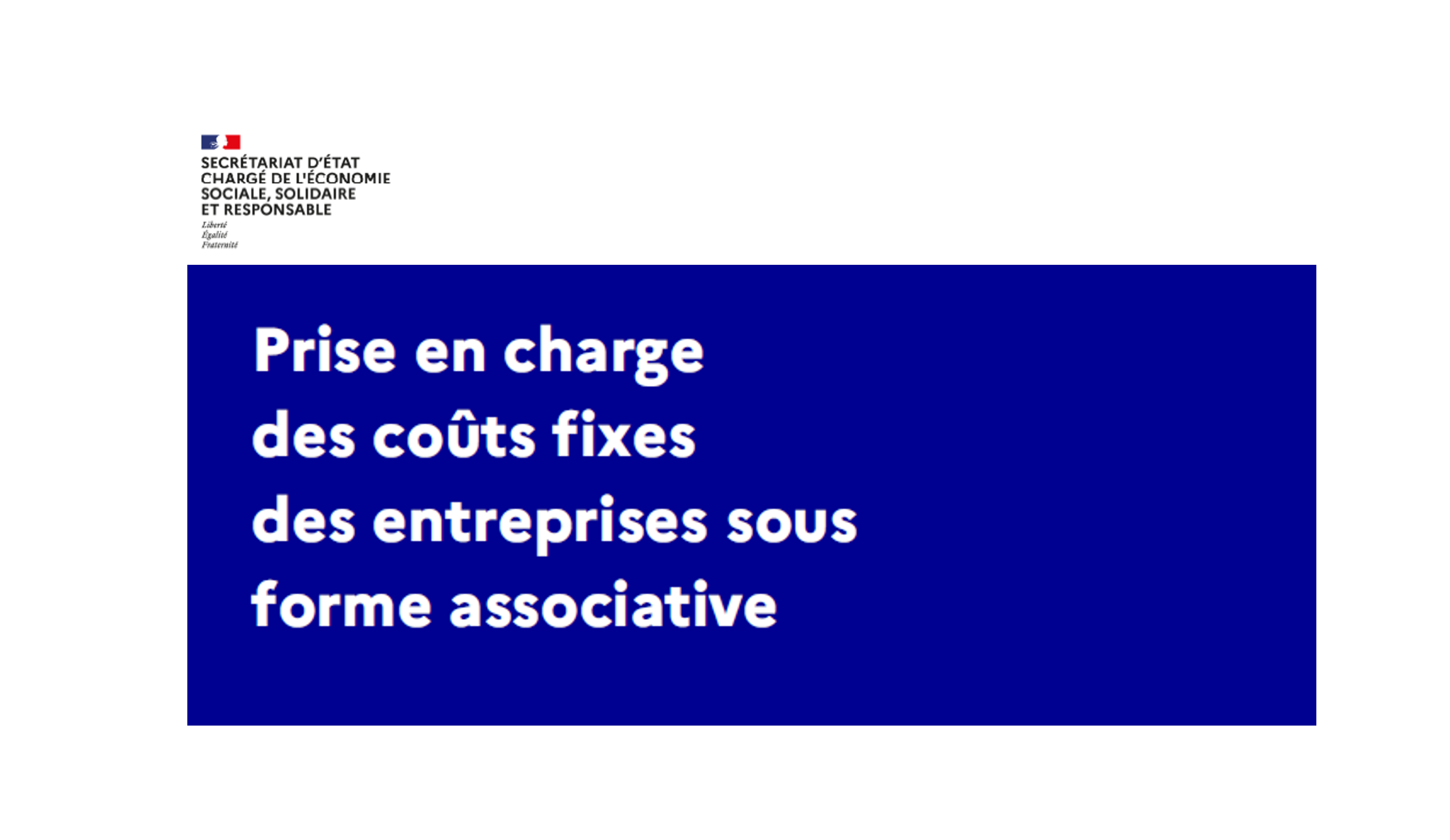 Prise en charge des coûts fixes des entreprises sous forme associative