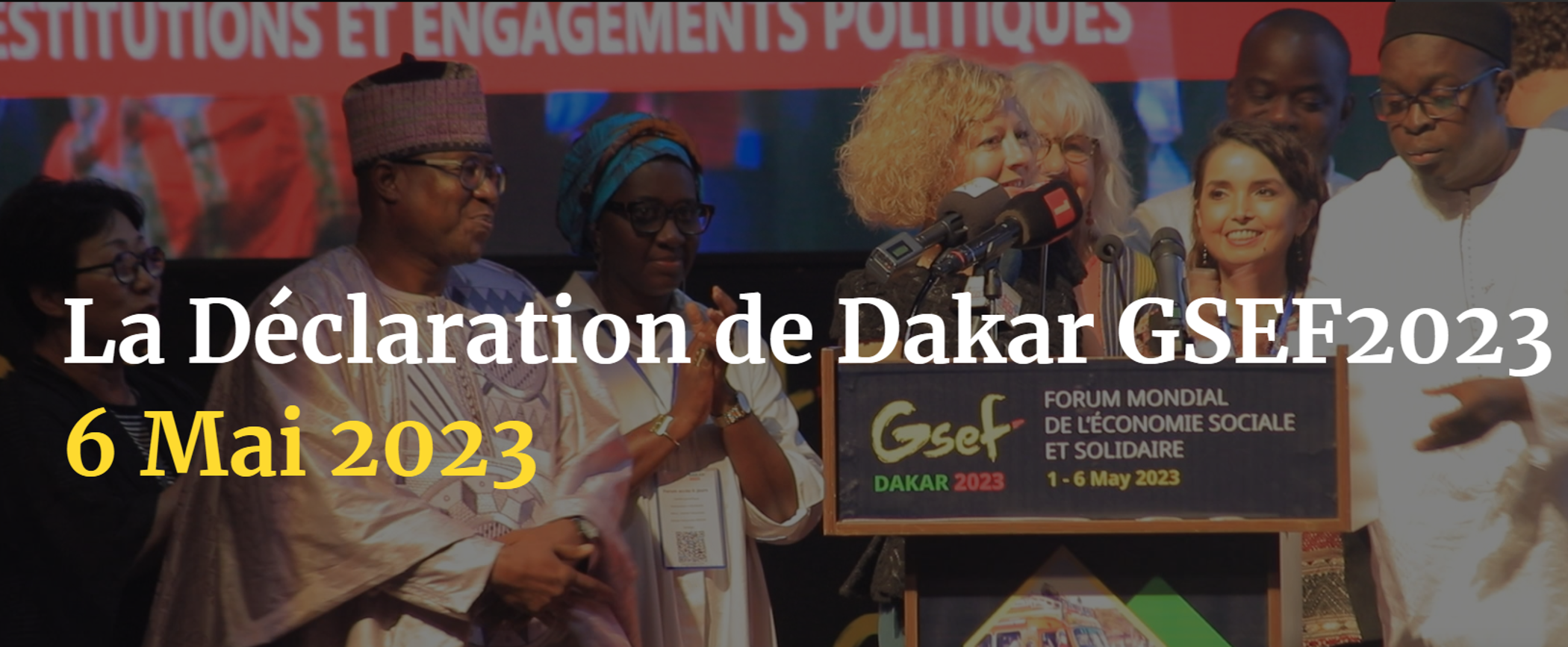 GSEF 2023 : la déclaration de Dakar du 6 mai