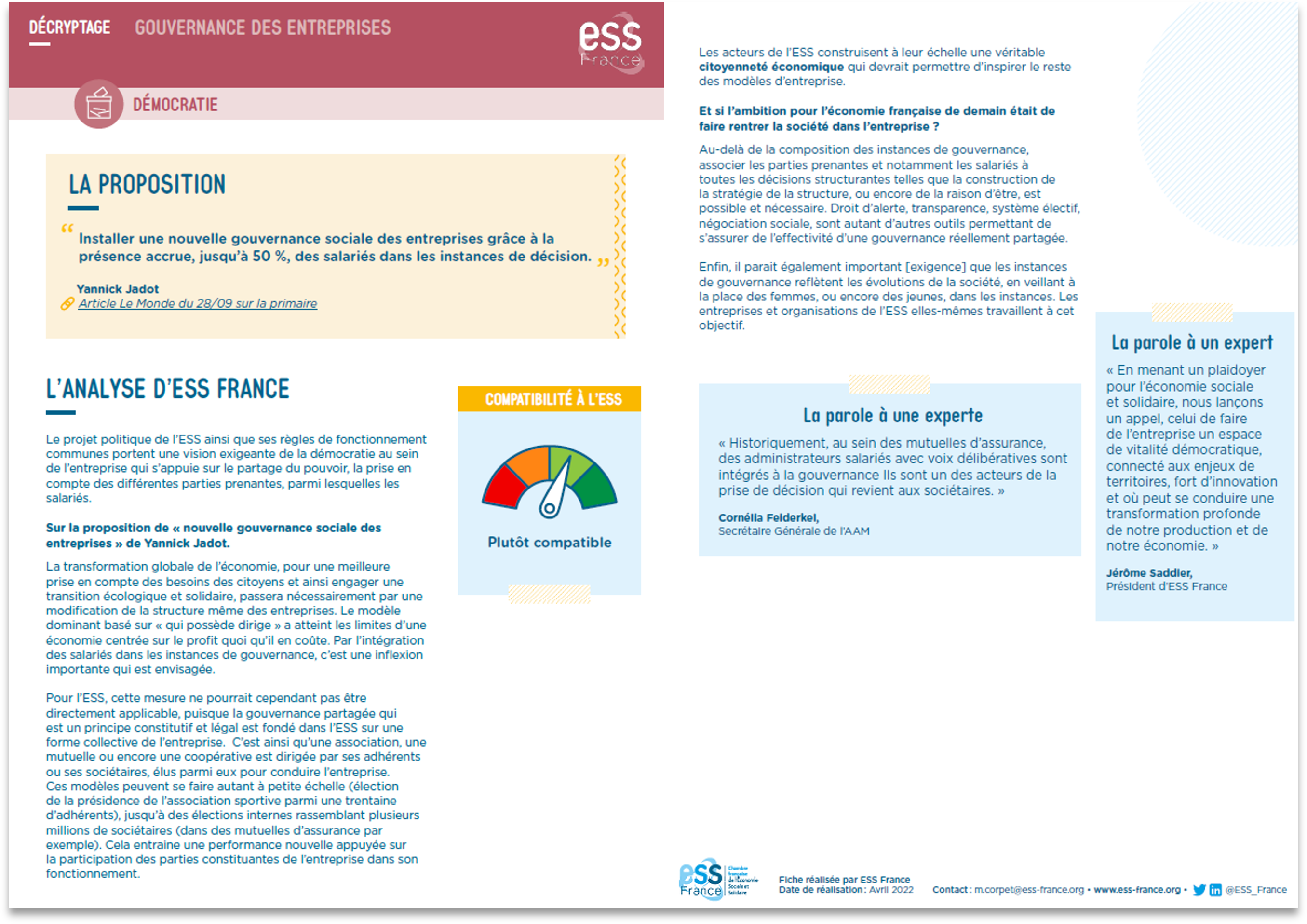 Décryptage - Gouvernance des entreprises