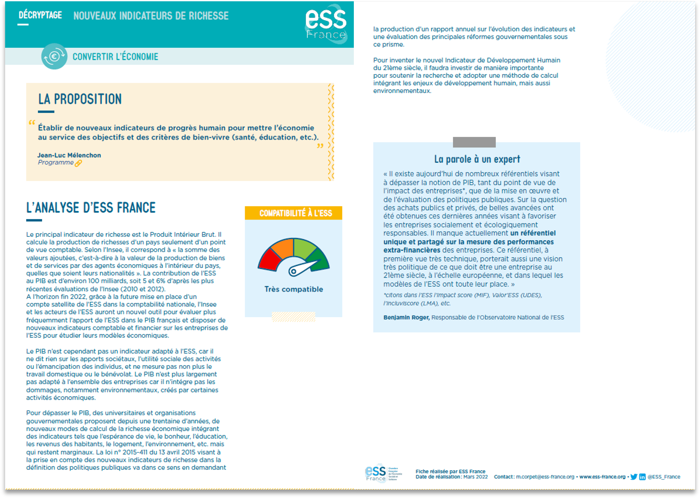 Décryptage - Nouveaux indicateurs de richesse