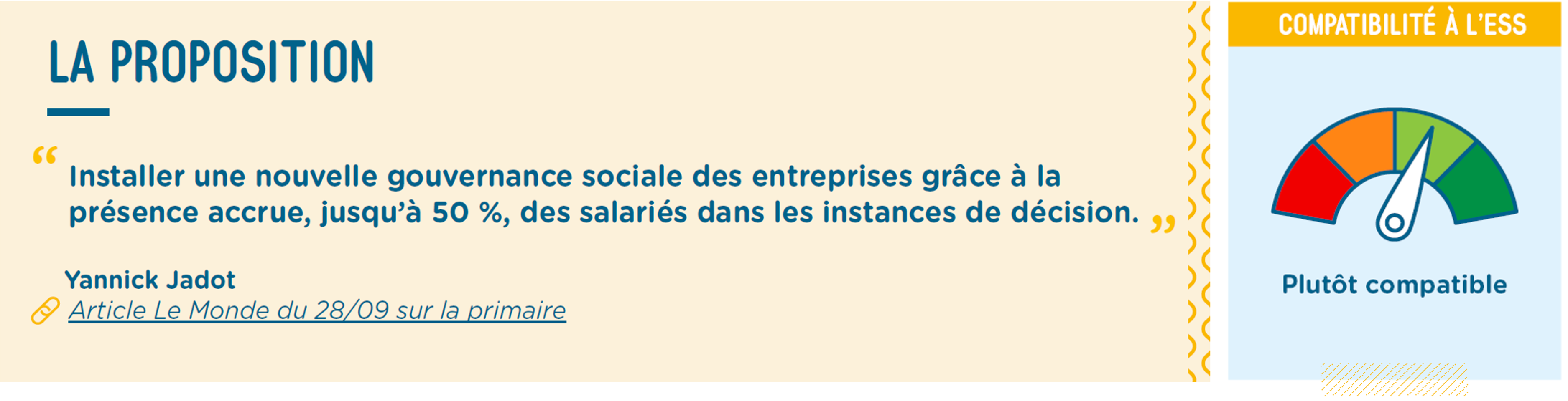 Gouvernance des entreprises - compatibilité à l'ESS