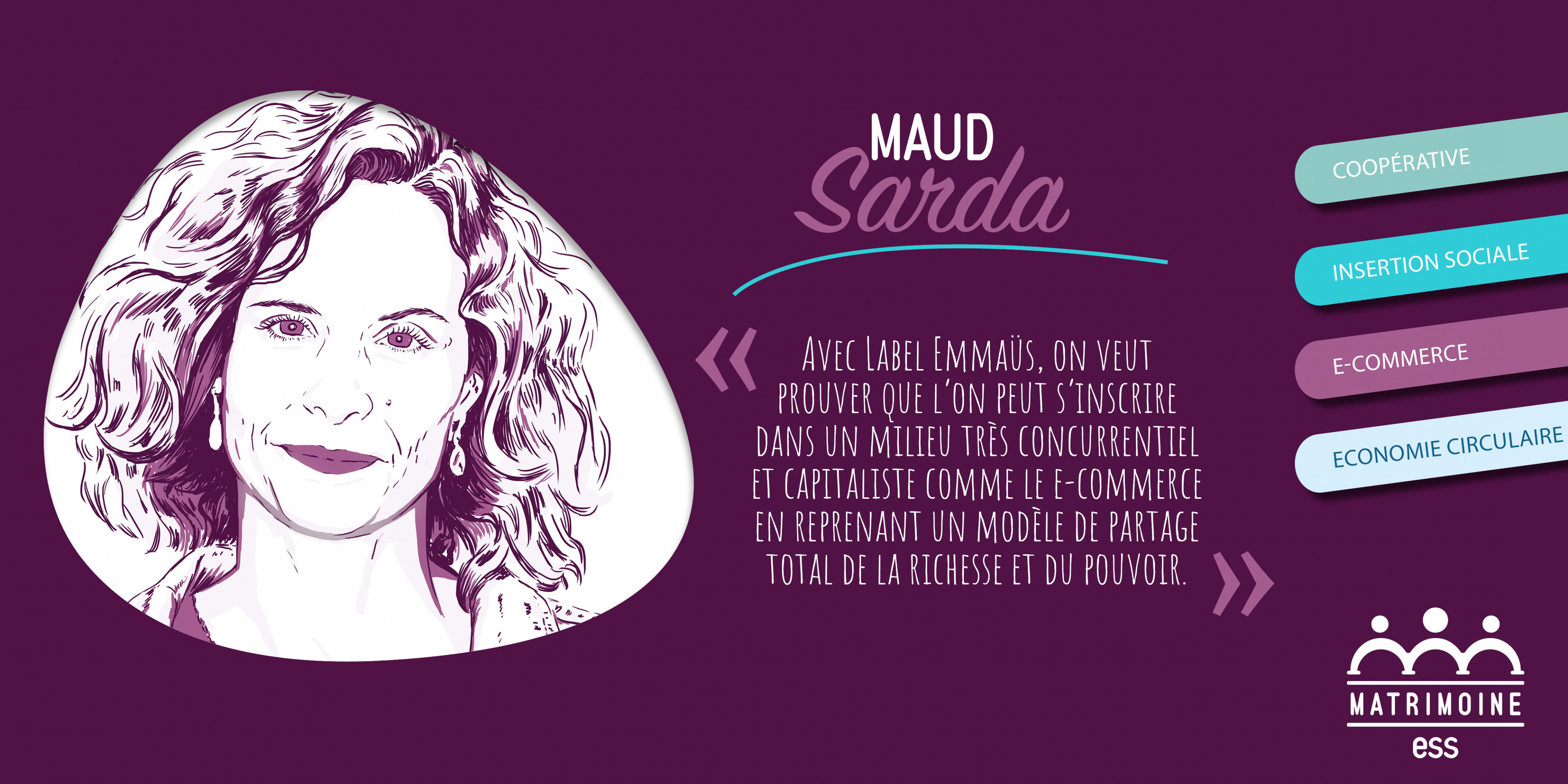 Portrait de Maud Sarda, cofondatrice de Label Emmaüs