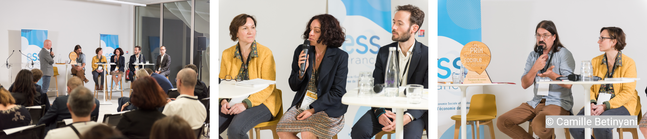 Photo table ronde Transition écologique avec le représentant de Passeurs de Terres et les partenaires