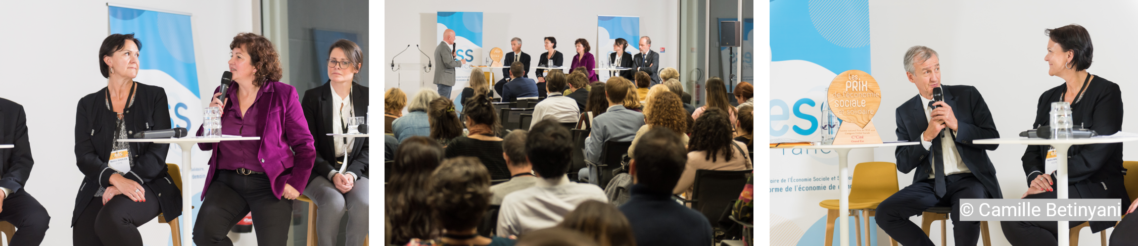 Photo table ronde Utilité sociale avec la représentante de C'Cité et les partenaires