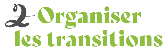 Titre "Organiser les transitions" rapport d'activité 2022