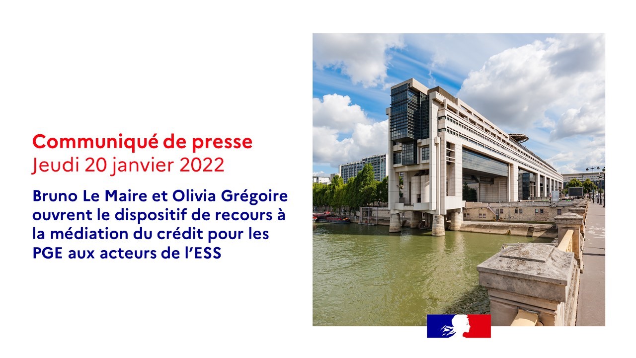 Ouverture du dispositif de recours à la médiation du crédit pour les PGE aux acteurs de l’ESS