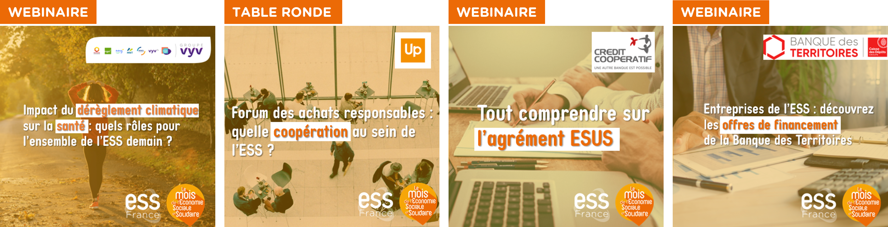 Visuel replay des webinaires des partenaires du Mois de l'ESS 2022