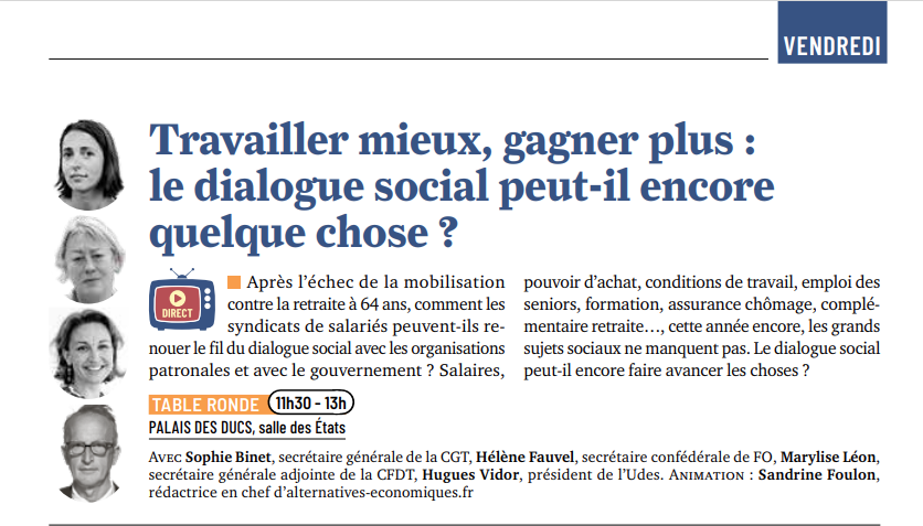 JEA 2023 : Zoom sur les interventions d'ESS FranceTable ronde · Travailler mieux, gagner plus : le dialogue social peut-il encore quelque chose ?
