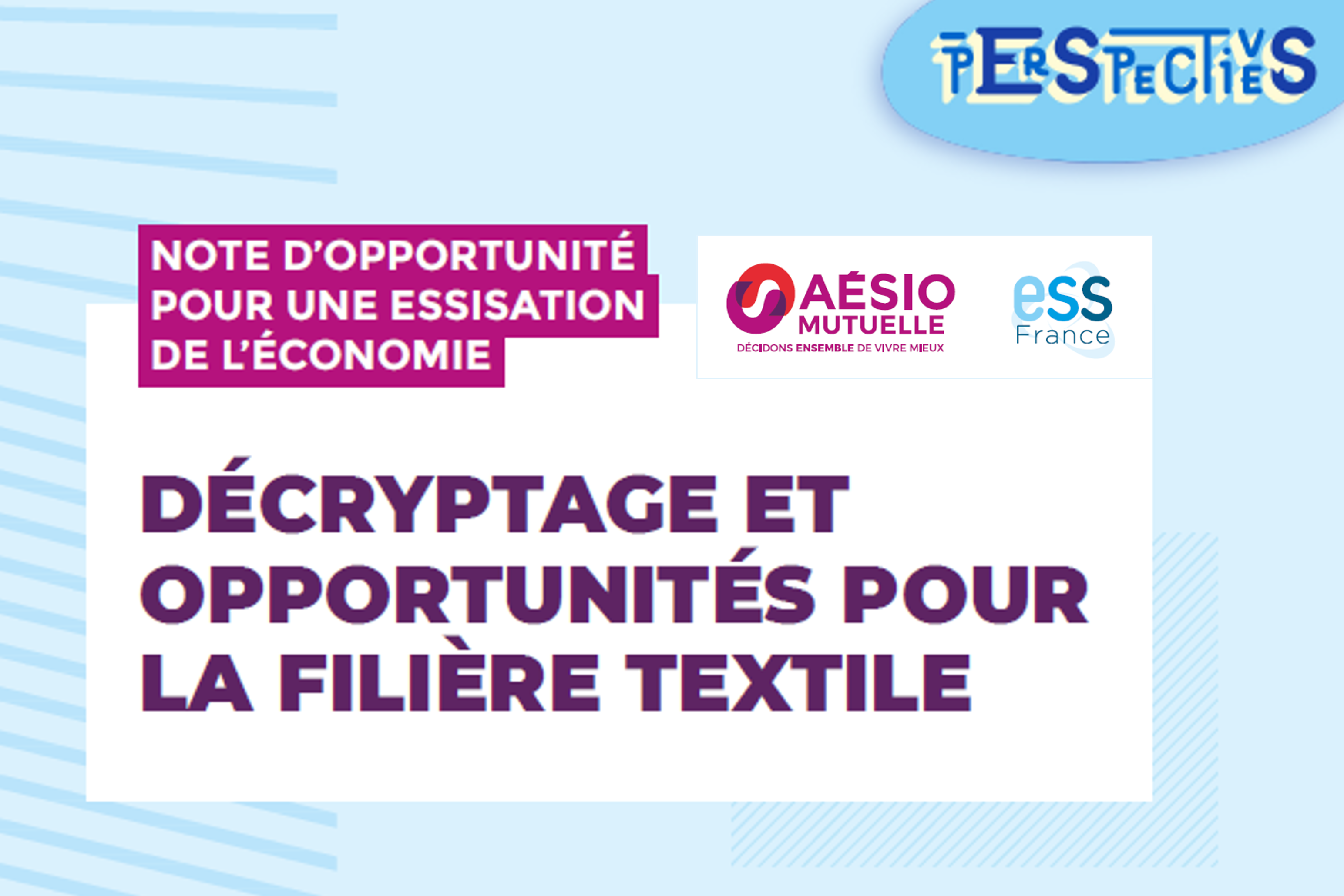 Note d'opportunité autour de la filière textile