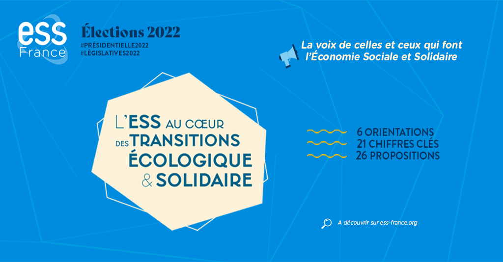 Dossier de plaidoyer d'ESS France pour l'élection présidentielle 2022