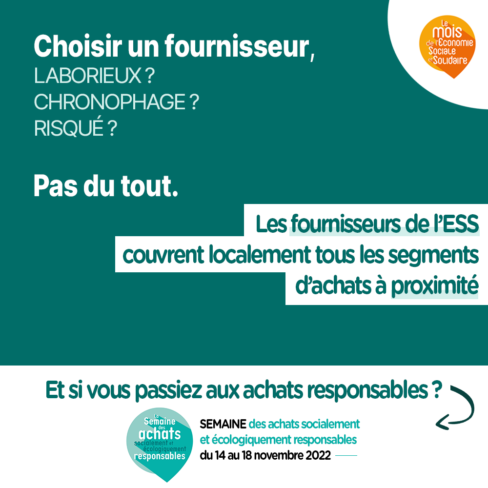 Visuel ASER - campagne de communication Mois de l'ESS