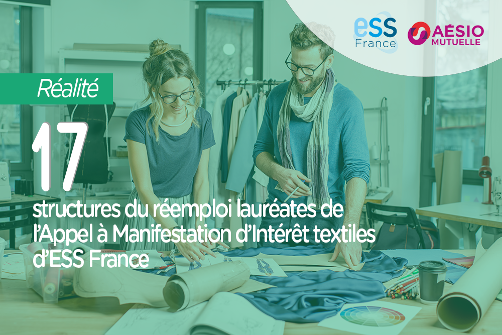 Chiffre de la semaine : 17 structures du réemploi lauréates de l'AMI textiles d'ESS France