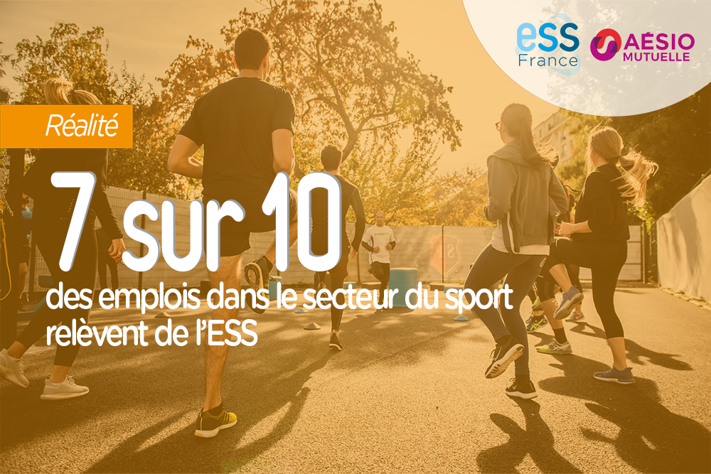 7 sur 10 des emplois dans le secteur du sport relèvent de l'ESS