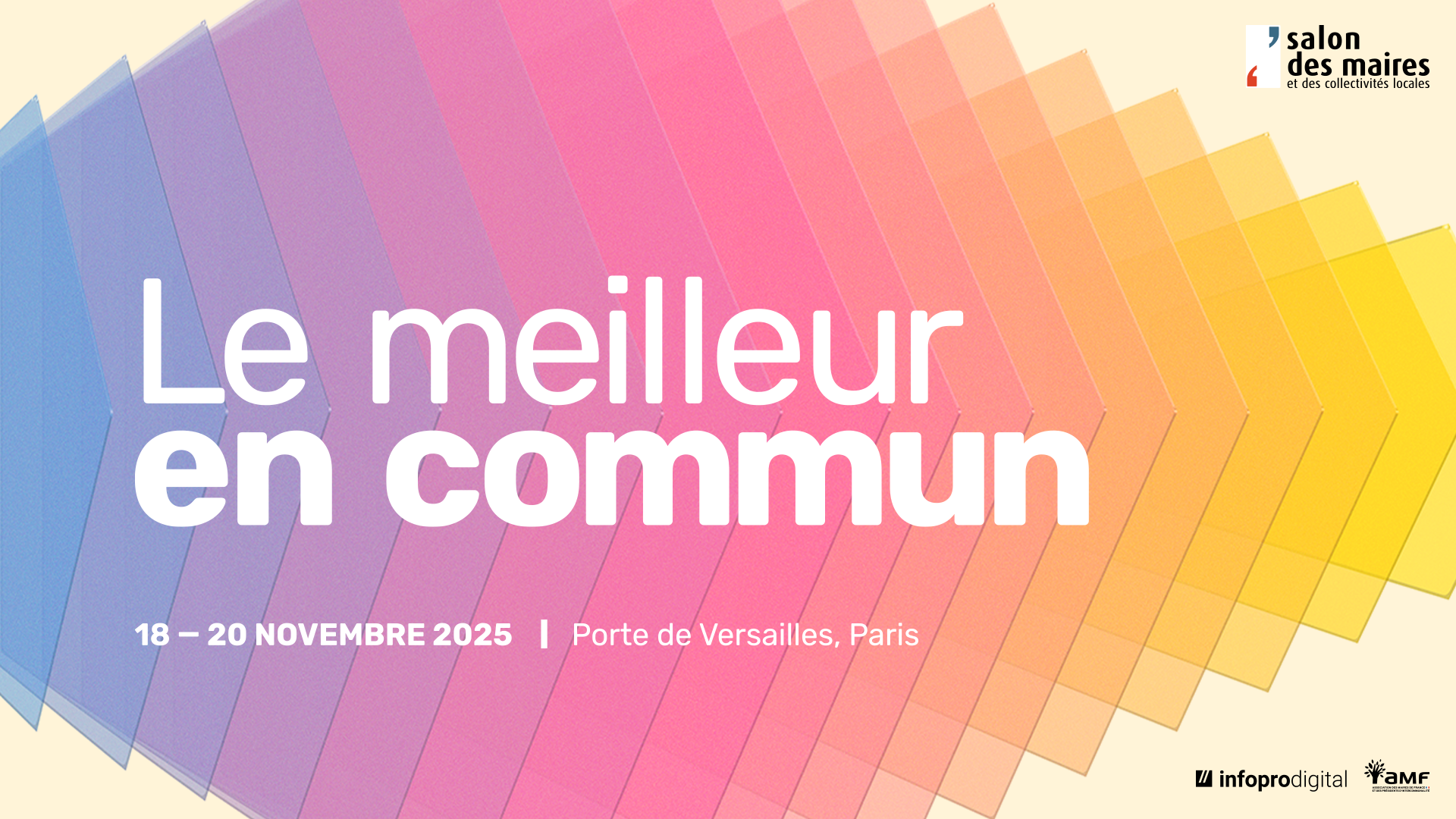 visuel avec inscrit "le meileur des mondes, 18 - 20 novembre, Porte de Versailles, Paris"