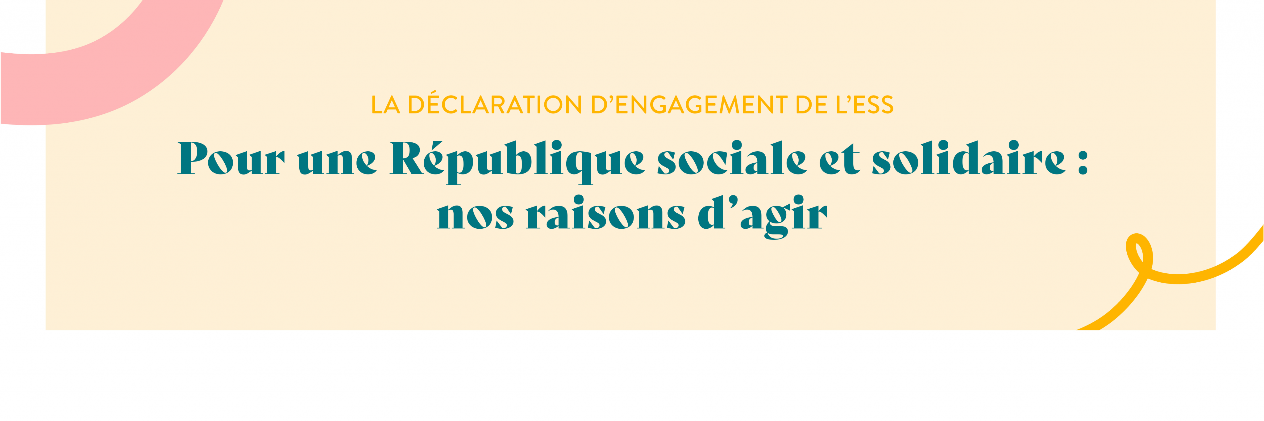 Pour une République Sociale et Solidaire : nos raisons d'agir