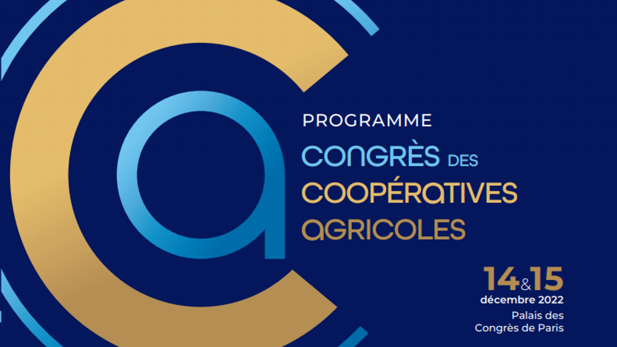 Congrès des coopératives agricoles le 14 décembre 2022
