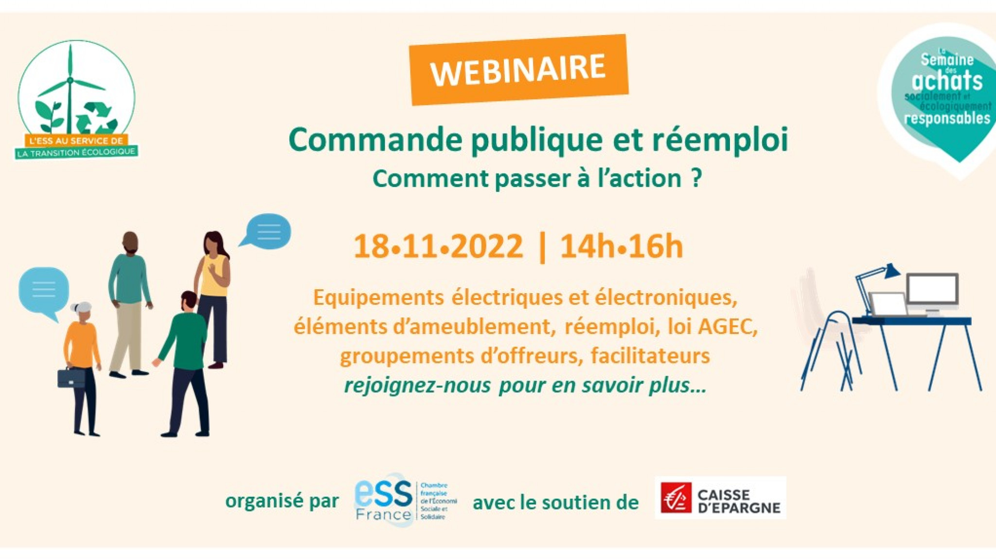 visuel webinaire commande publique et réemploi