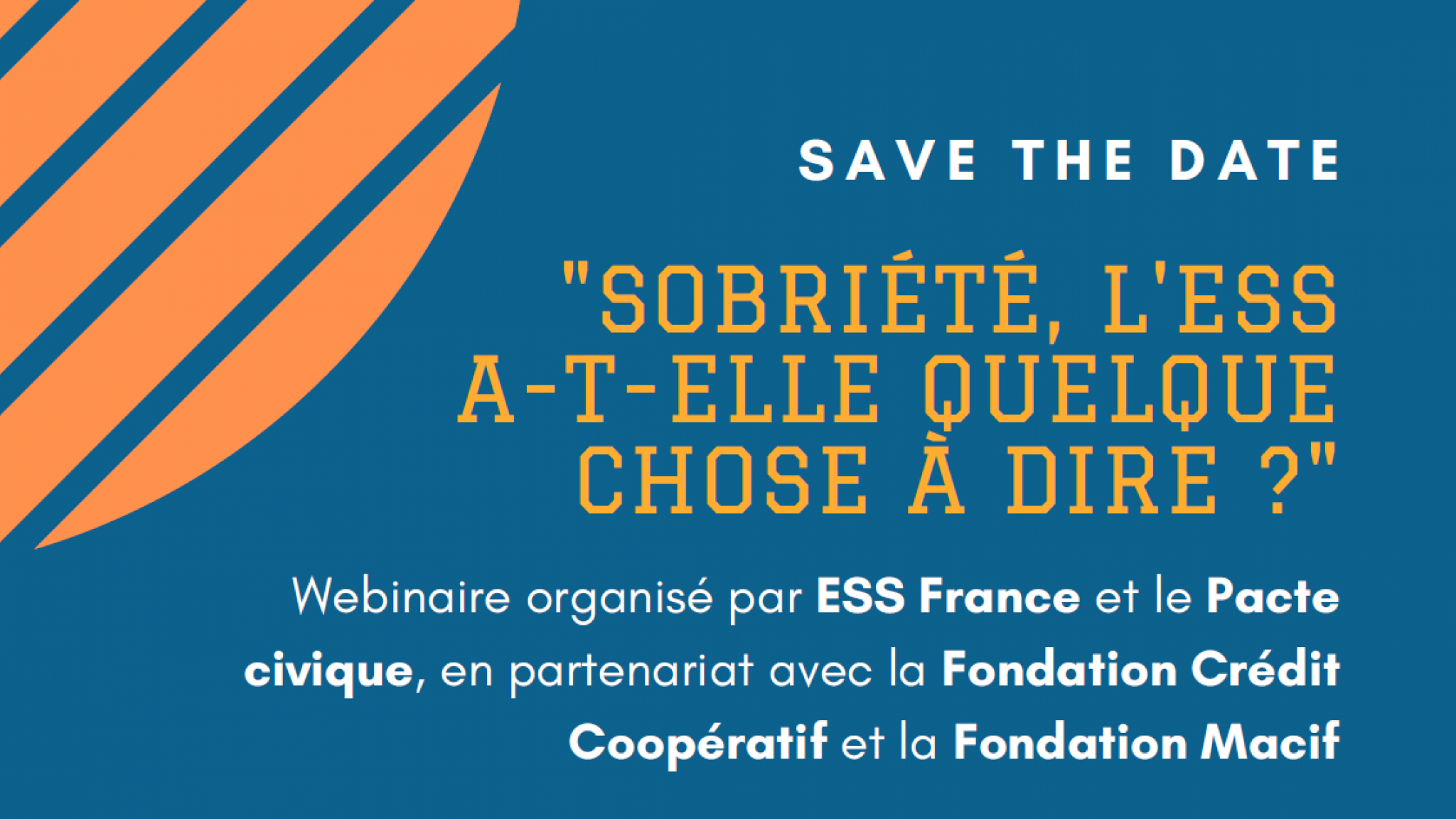 [Webinaire] Sobriété, l'ESS a-t-elle quelque chose à dire ?