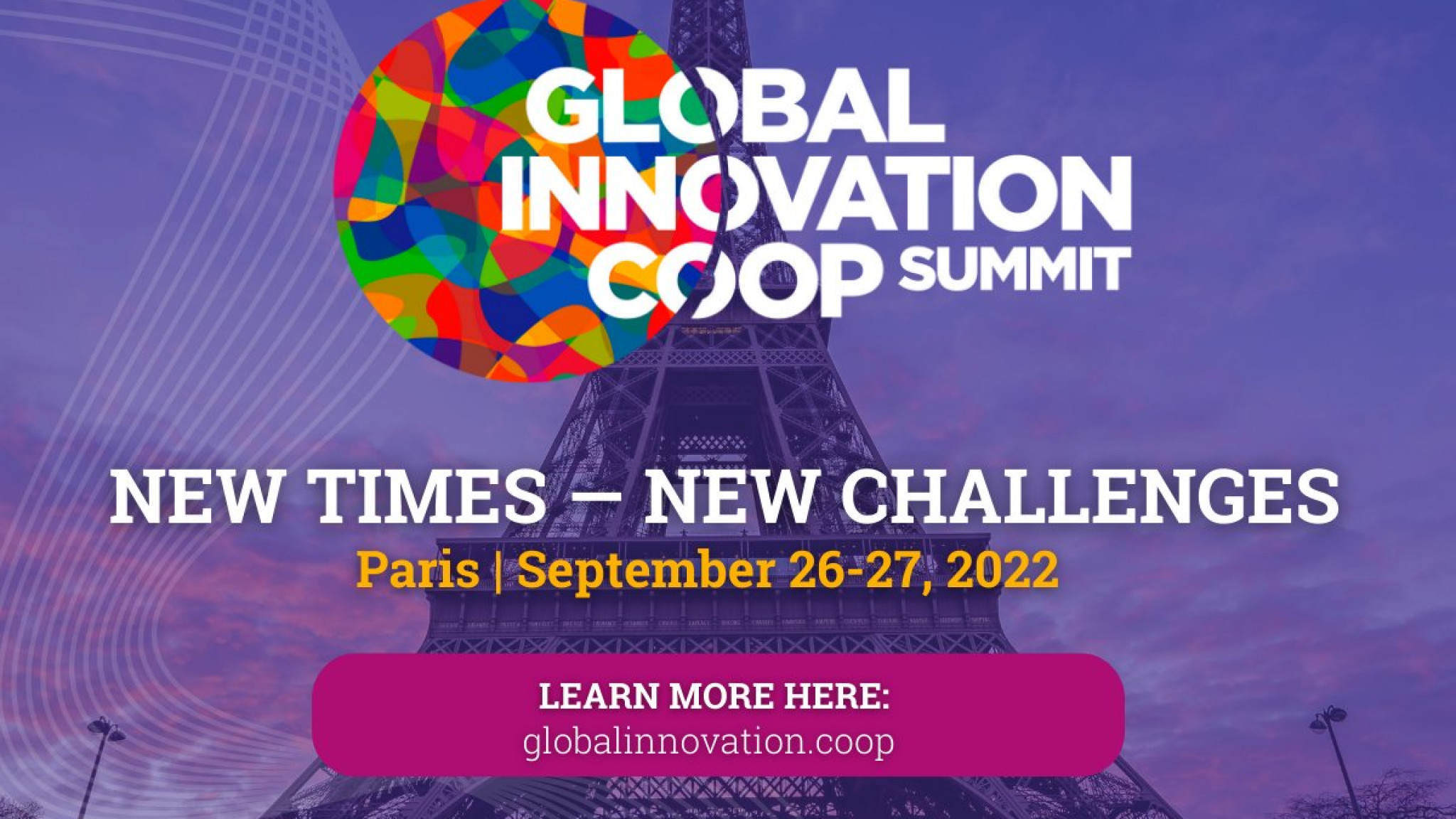 Le Global Innovation Coop Summit aura lieu les 26 et 27 septembre à Paris