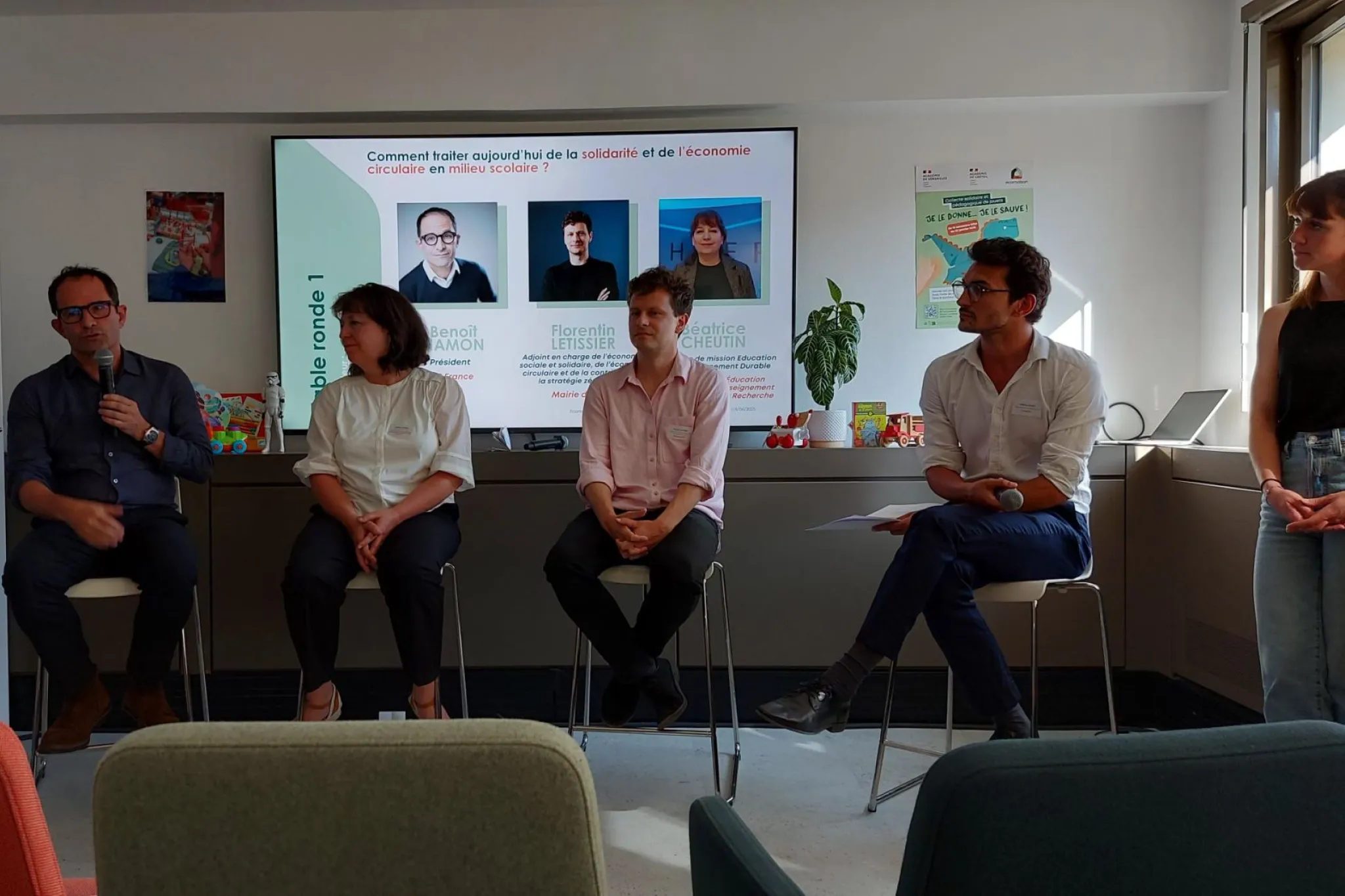 Evénement Ecomaison avec l'intervention de Benoît Hamon, président d'ESS France