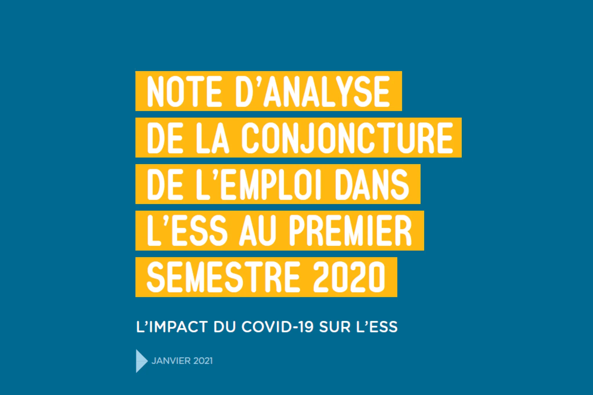 Conjoncture de l'emploi dans l'ESS au premier semestre 2020