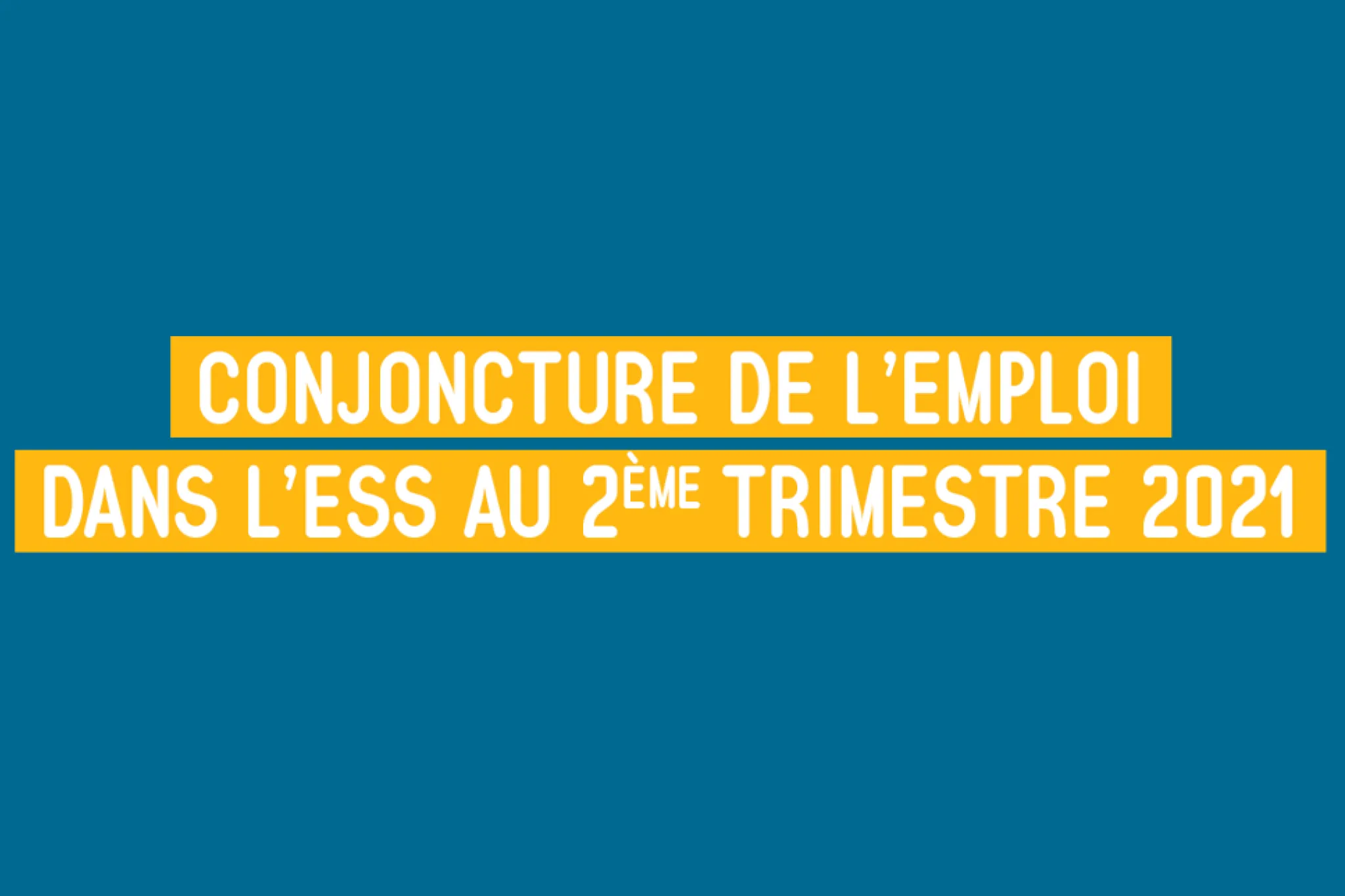 Conjoncture de l'emploi dans l'ESS au 2ème trimestre