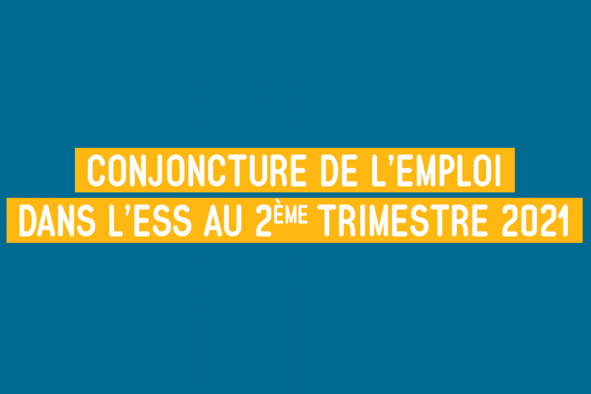 Conjoncture de l'emploi dans l'ESS au 2ème trimestre