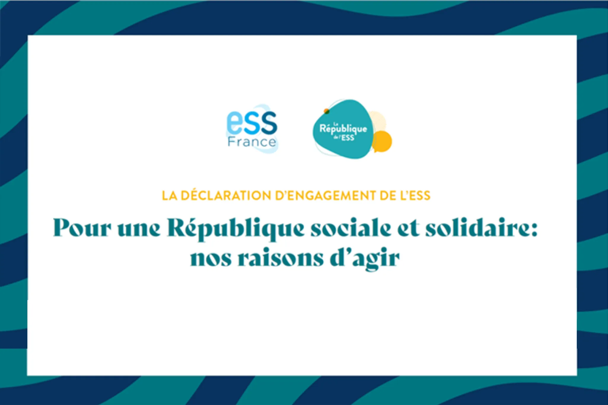 Pour une République sociale et solidaire : nos raisons d'agir