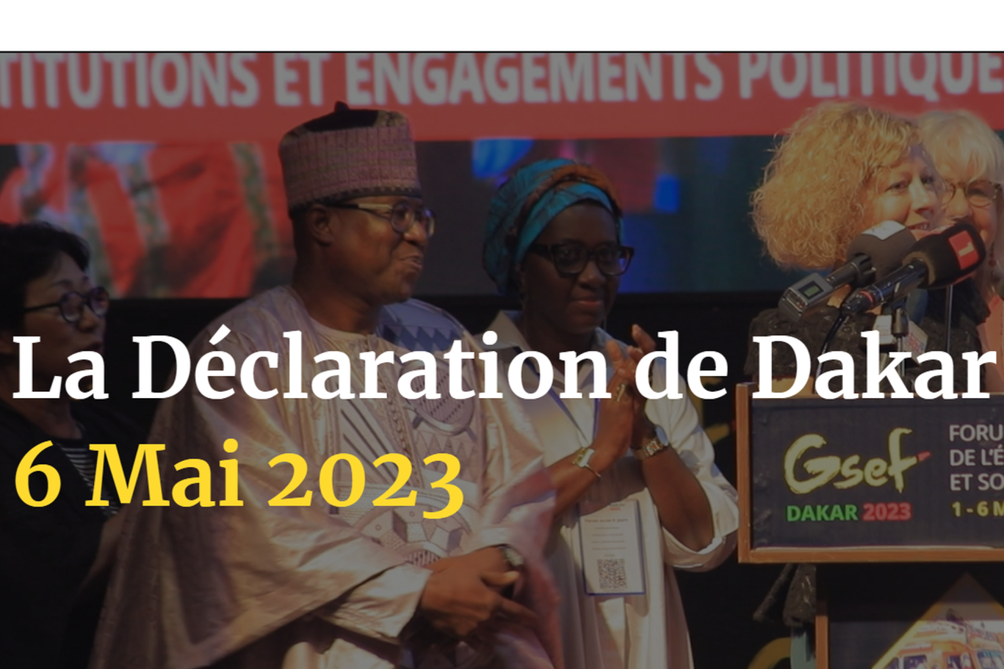 Déclaration de Dakar GSEF2023 du 6 mai 2023
