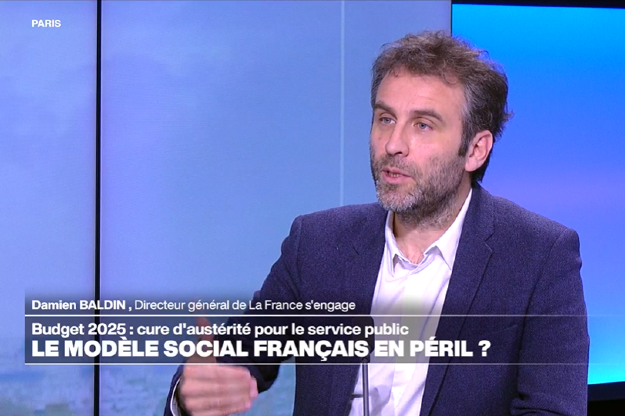 Damien Baldin, Vice Président d'ESS France, sur France 24