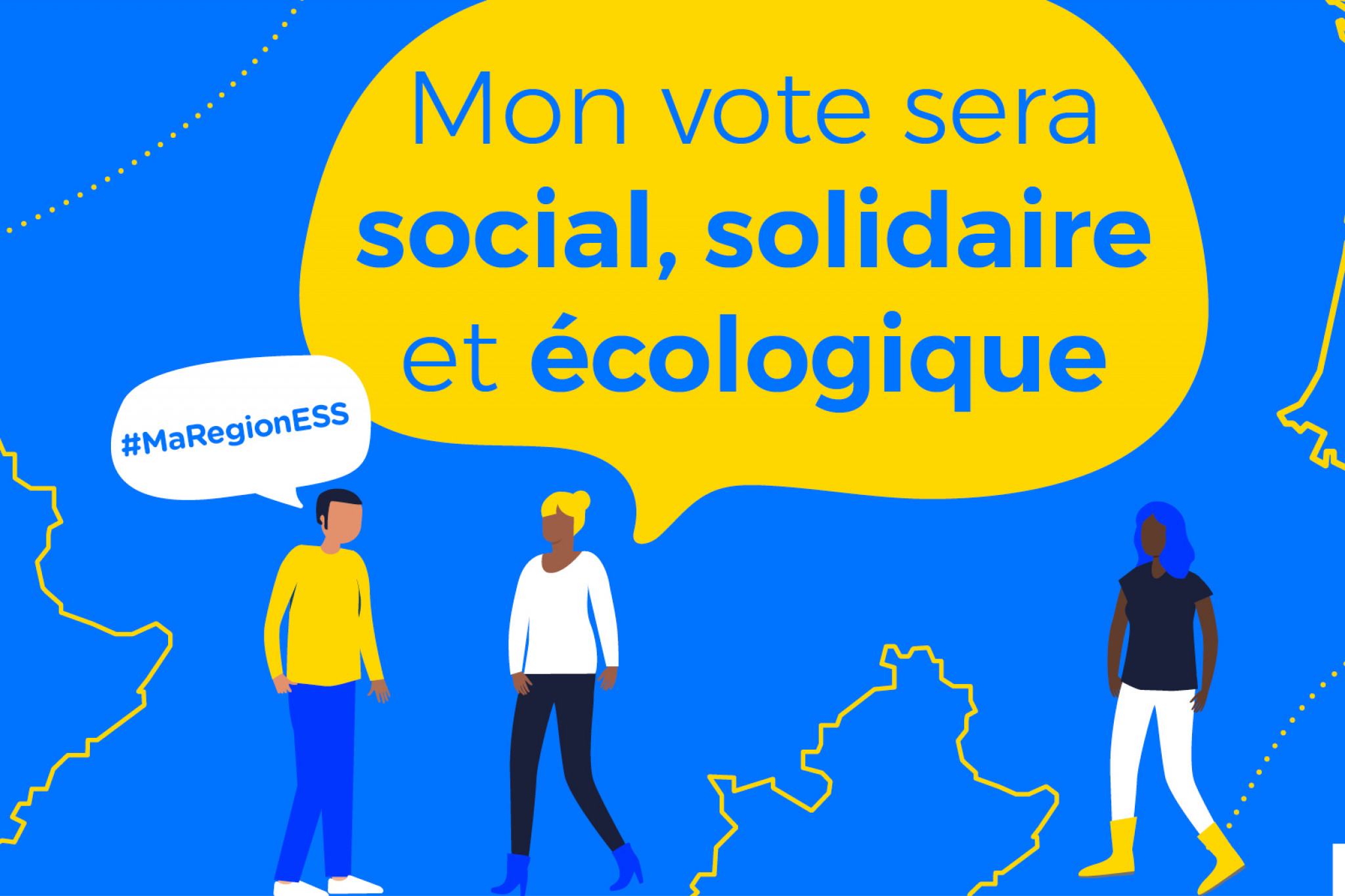 bandeau "mon vote sera social solidaire et écologique"