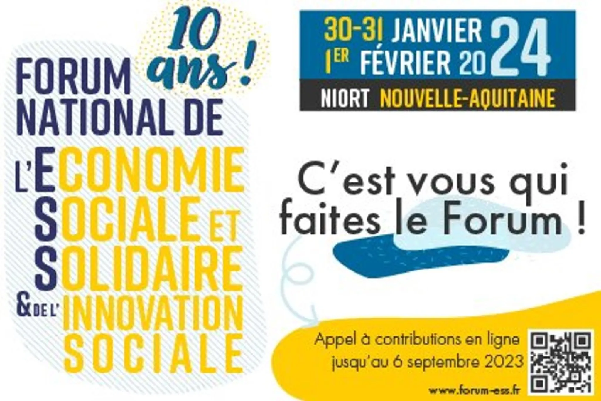Contribuez aux 10 ans du Forum National de l'ESS !