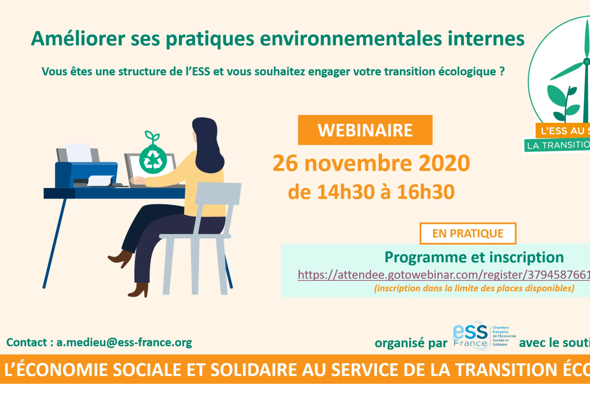 Webinaire : amélioration des pratiques environnementales internes