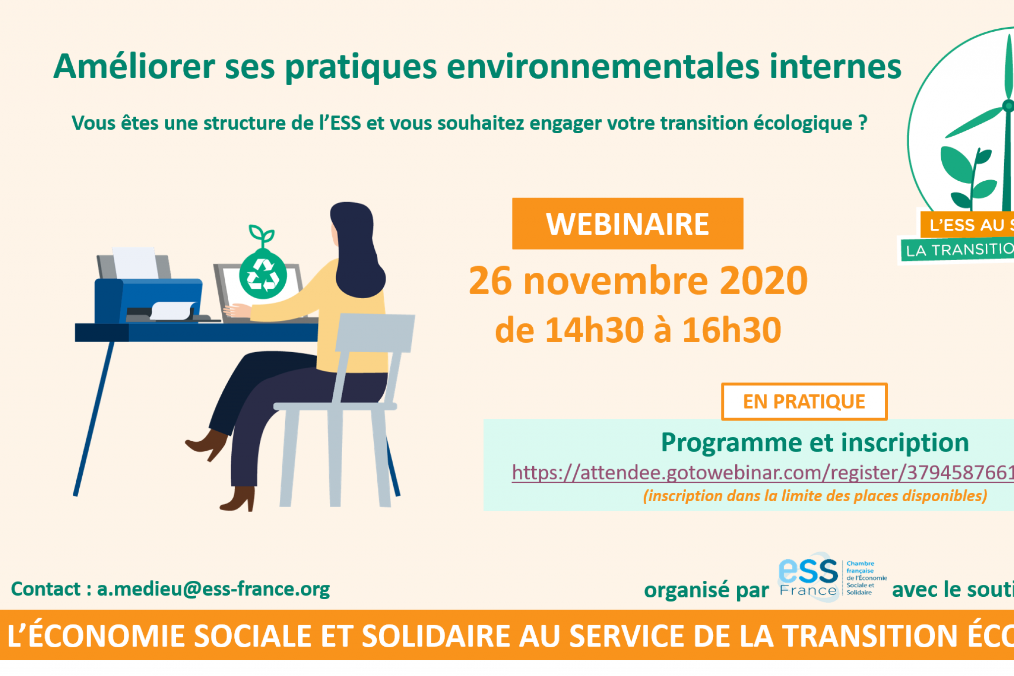 Webinaire : amélioration des pratiques environnementales internes