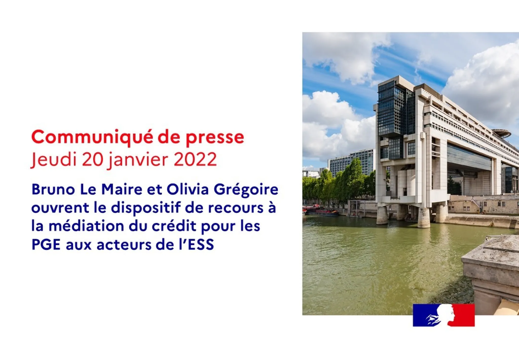 Ouverture du dispositif de recours à la médiation du crédit pour les PGE aux acteurs de l'ESS