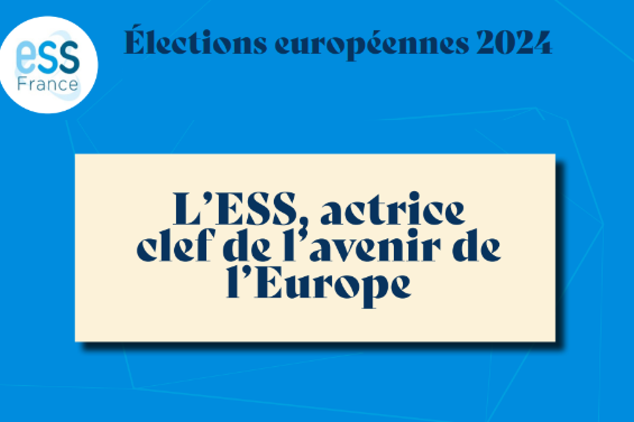 Plaidoyer élections européennes 2024 visuel