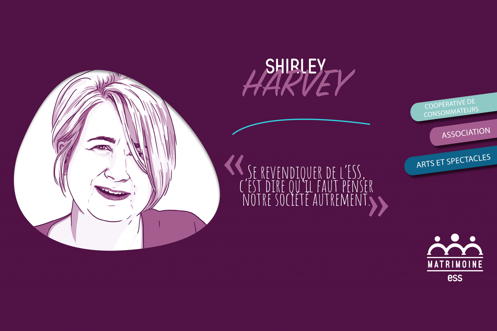 Portrait de Shirley Harvey, fondatrice de l'association Bien Commun