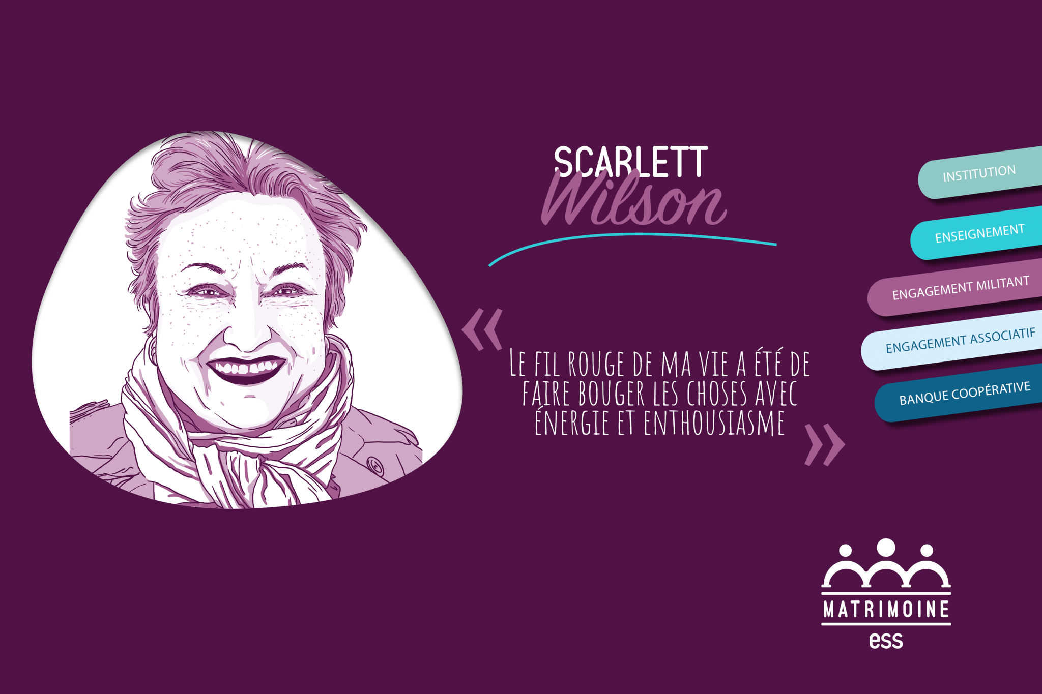 Scarlett Wilson, initiatrice du Projet Matrimoine de l'ESS