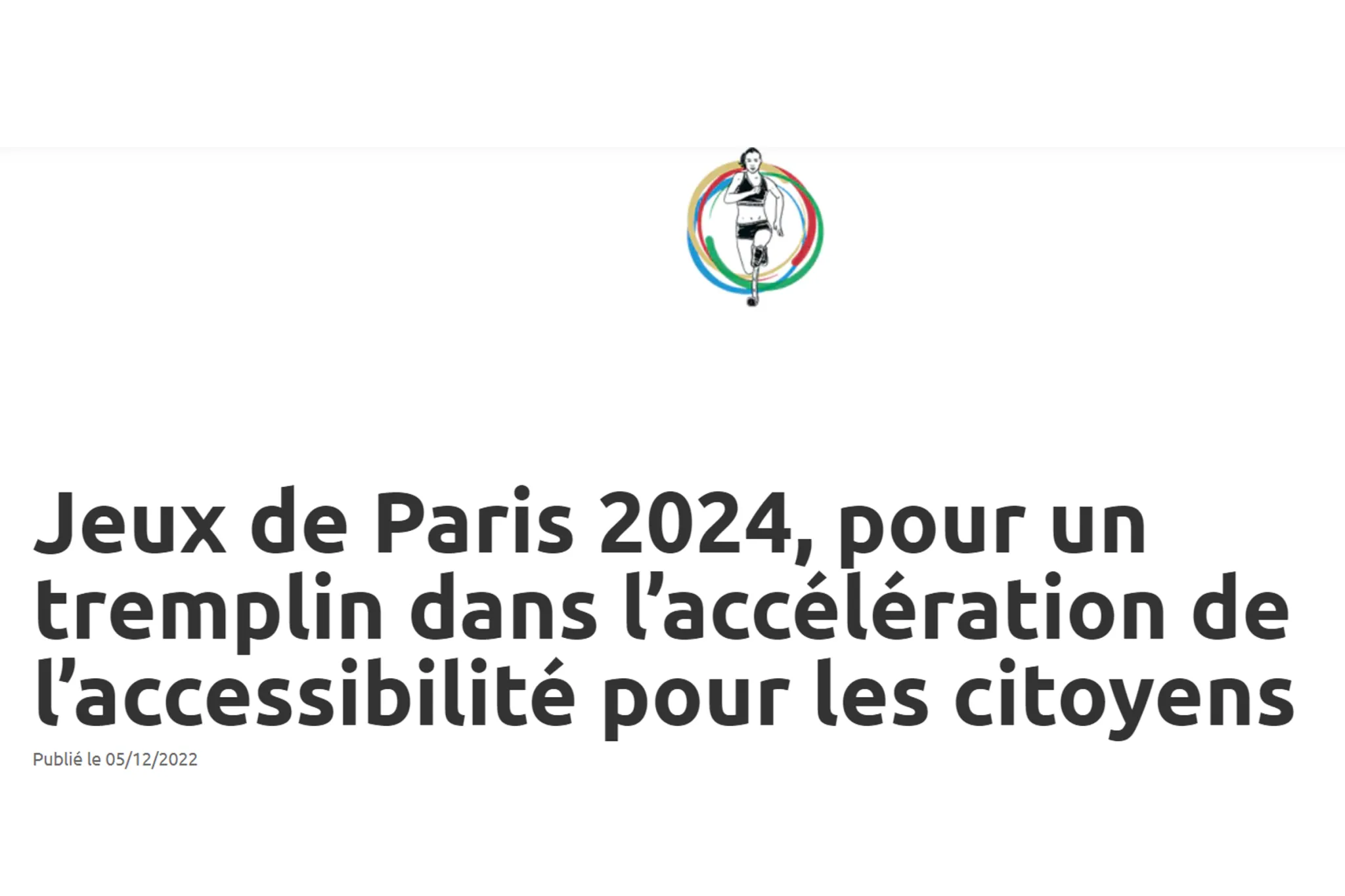 ESS France co-signe la tribune "Jeux de Paris 2024 pour un tremplin dans l'accélération de l'accessibilité pour les citoyens"