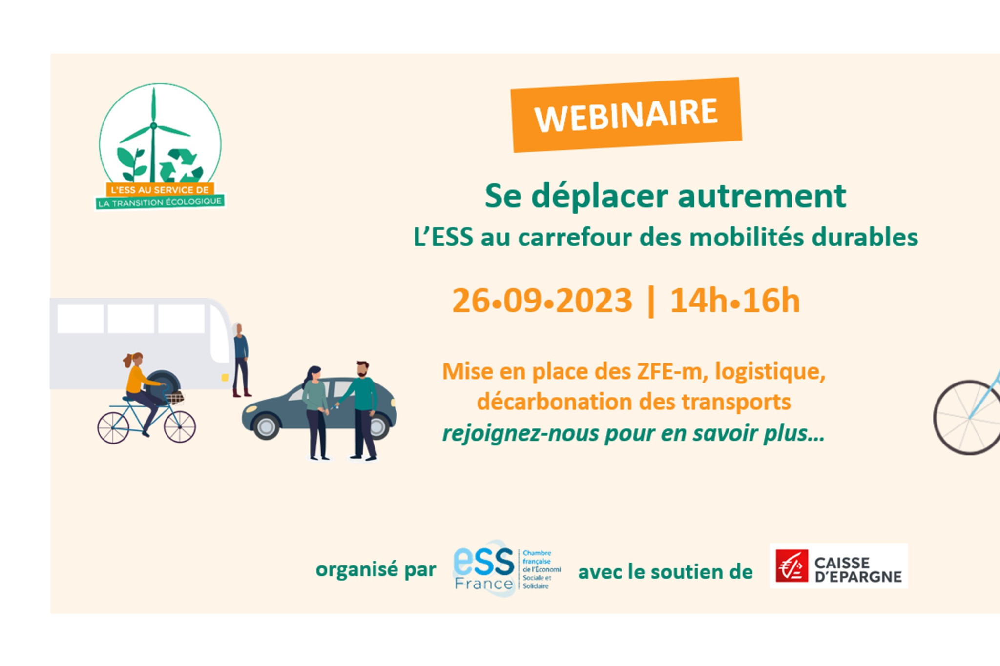 Visuel webinaire mobilités durables et ESS