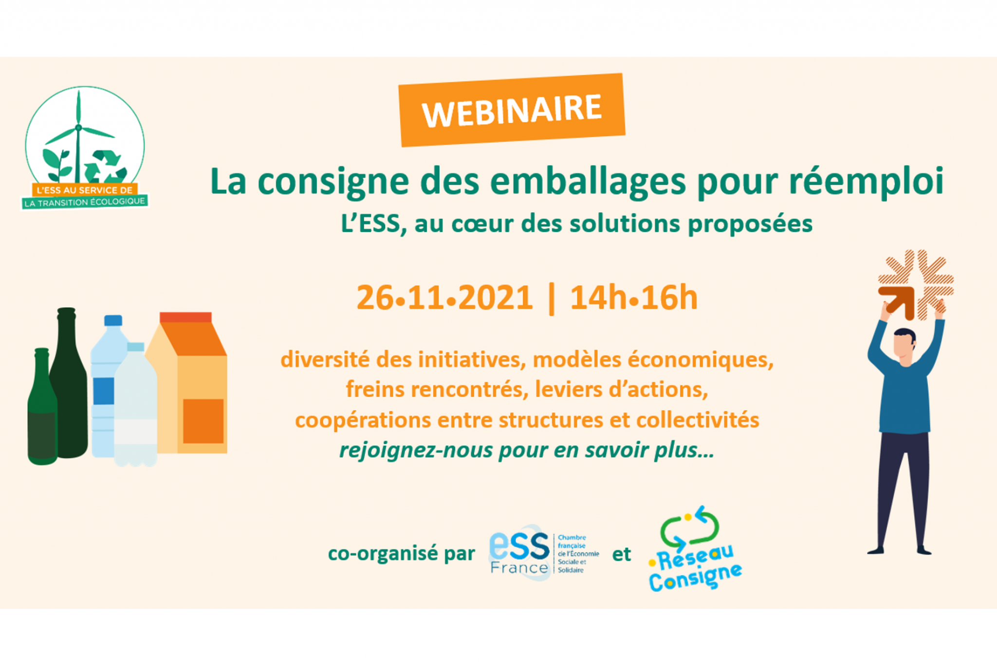 Webinaire : consigne des emballages pour réemploi