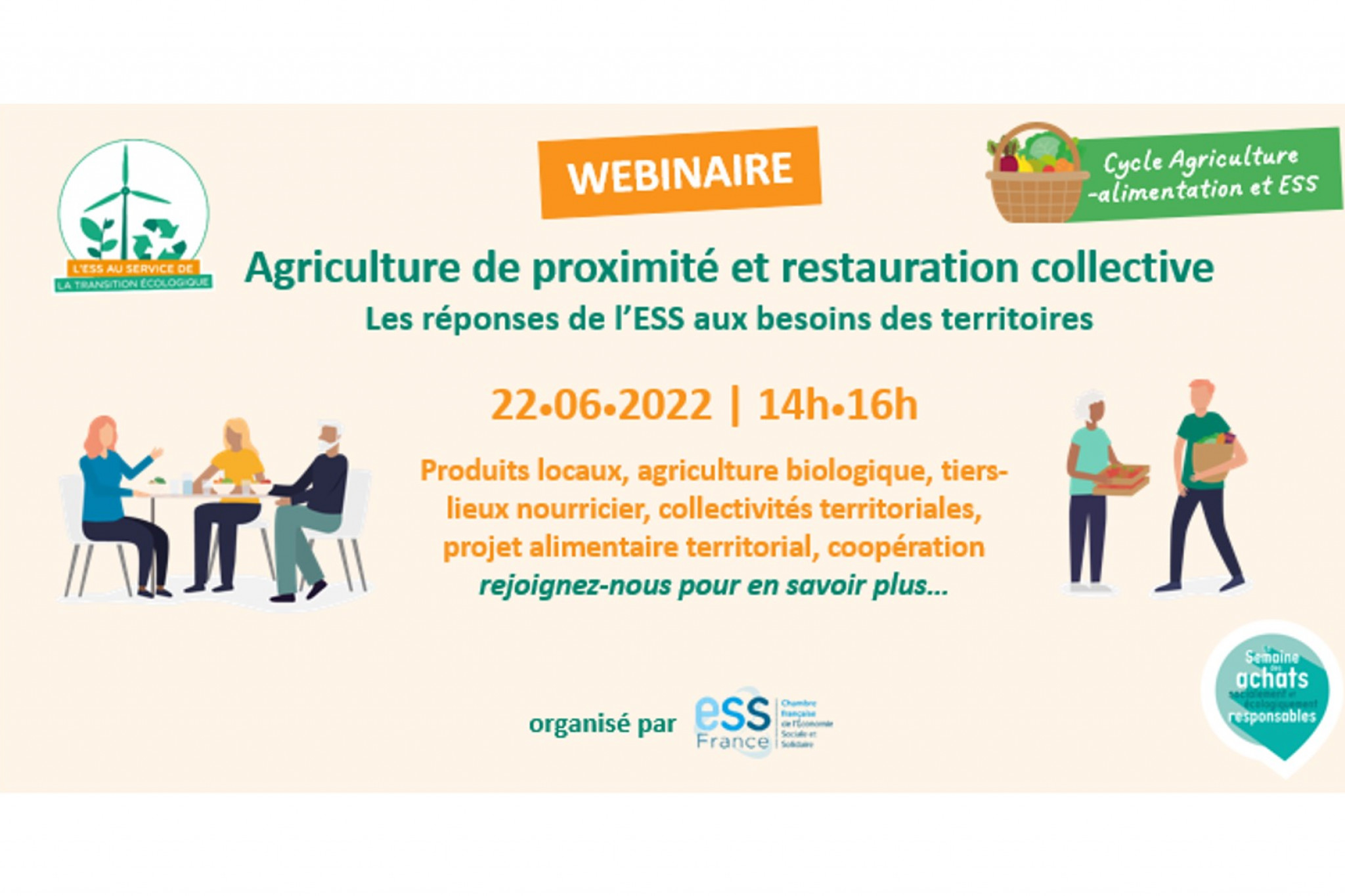 visuel webinaire agriculture de proximité et restauration collective